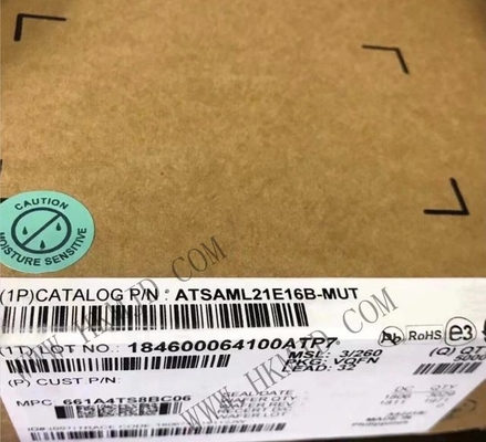 وحدة التحكم الدقيقة ATSAML21E16B-MUT 10 قناة 48MHz وحدة التحكم الدقيقة المدمجة 8 بت VQFN32