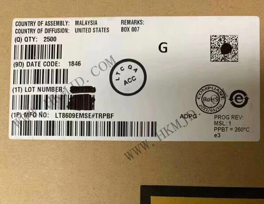 رقاقة الدوائر المتكاملة LT8609EMSE 42V 3A قمم المزامنة بوك تنظيمات الجهد التبديلي