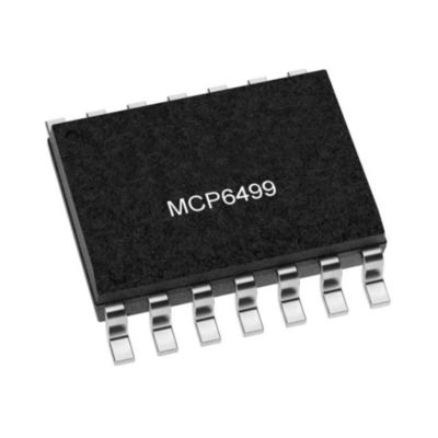شريحة الدوائر المتكاملة MCP6499T-E/SL 4 دائرة مكبر للأغراض العامة 14-SOIC