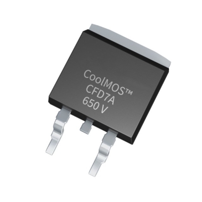 رقاقة الدوائر المتكاملة IPB65R075CFD7A الجهد العالي 650V طاقة MOSFET الترانزستور