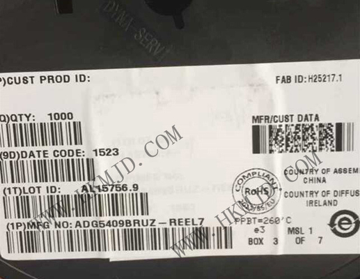 رقاقة الدوائر المتكاملة ADG5409BRUZ 14Ohm 4 قنوات متعددة TSSOP16