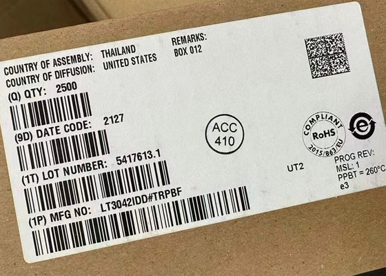 شريحة الدوائر المتكاملة LT3042IDD ضوضاء منخفضة للغاية PSRR RF منظم خطي 10-DFN