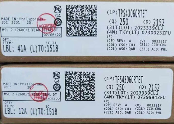 رقاقة الدوائر المتكاملة TPS43060RTET مكبرات التيار المتردد المتزامن WQFN-16