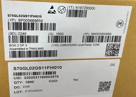 شريحة ذاكرة IC S70GL02GS11FHI010 شريحة ذاكرة متوازية 2Gbit NOR Flash BGA-64