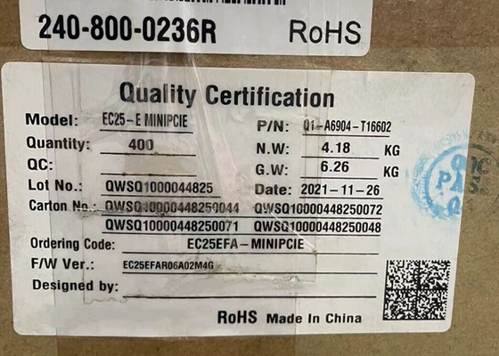 وحدة اتصالات لاسلكية EC25EFA-MINIPCIE-S سلسلة EC25 Mini PCIe LTE Cat 4