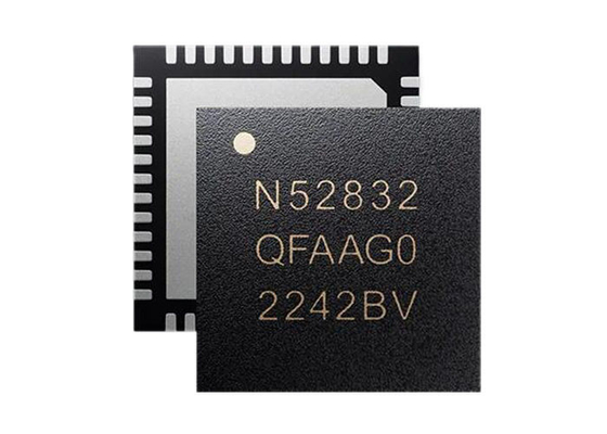 BT IC NRF52832 2.4GHz متعددة الاستخدامات BT طاقة منخفضة 5.4 SoC QFN-48 بروتوكول متعدد SoC