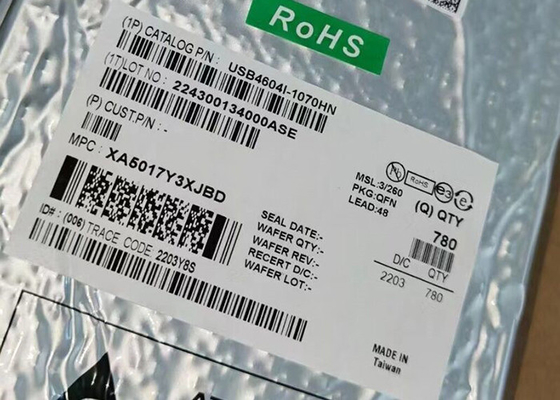 رقاقة الدوائر المتكاملة USB4604I-1070HN USB 2.0 HSIC حاسوب تحكم عالي السرعة ذو 4 منافذ