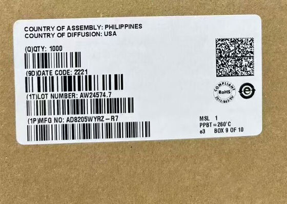 AD8205WYRZ رقاقة الدوائر المتكاملة إمدادات واحدة 42 فولت مكبر فرق النظام