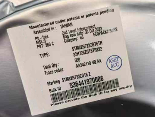 متحكم IC STM32H723ZGT6 32 بت أحادي النواة STM32H7 حزمة 144-LQFP