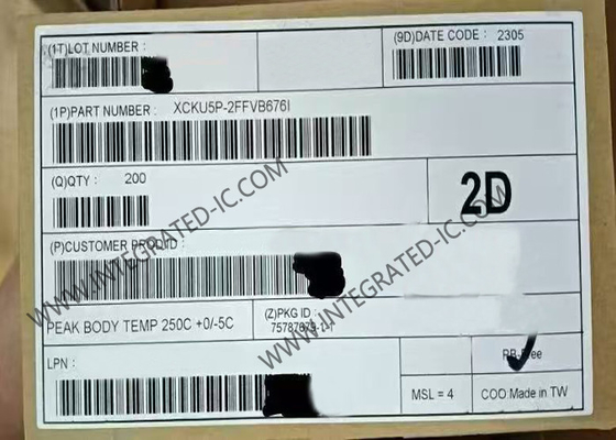 مجموعة بوابة قابلة للبرمجة XCKU5P-2FFVB676I FPGA IC المنطقية قابلة للبرمجة FBGA-676