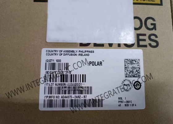 ADA4075-2ARZ رقاقة الدائرة المتكاملة 6.5MHz مكبر الضوضاء فوق المنخفض عند طاقة أقل