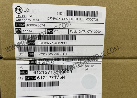 CYPD6227-96BZXI رقاقة الدوائر المتكاملة منفذ مزدوج جهاز تحكم USB من النوع C IC VFBGA96
