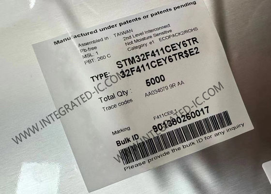 وحدة التحكم الدقيقة MCU STM32F411CEY6TR 32Bit وحدة التحكم الدقيقة ذات النواة الواحدة UFBGA49