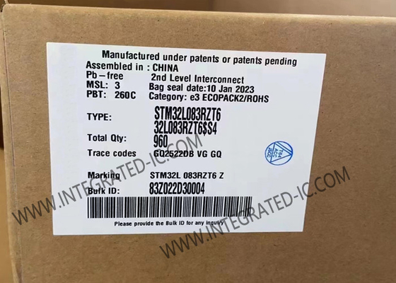 STM32L083RZT6 وحدة التحكم الدقيقة MCU 32MHz وحدة التحكم الدقيقة ذات الأداء 32 بت LQFP-64