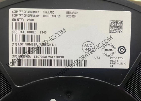 شريحة الدوائر المتكاملة LTC7003EMSE 60V محمية عالية الجانب NMOS محرك التبديل الثابت