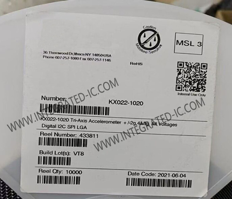 KX022-1020 أجهزة الاستشعار IC ثلاثي المحور السيليكون المسرع المجهري IC LGA-12