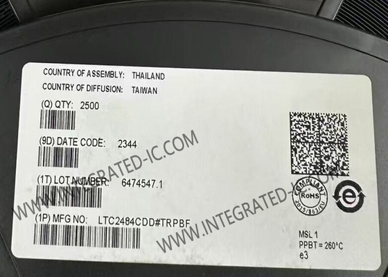 LTC2484CDD رقاقة الدائرة المتكاملة 24-بيت ΔΣ ADC مع إيقاف التيار المدخل السهل DFN-10