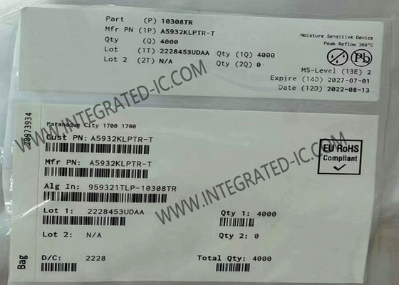A5932KLPTR رقاقة الدوائر المتكاملة ثلاثية المراحل Sinusoidal Sensorless Controller TSSOP-24
