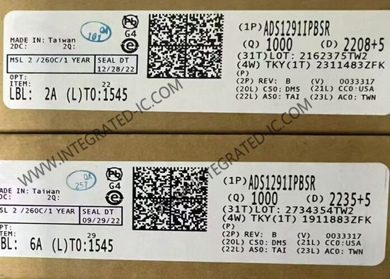 ADS1291IPBSR رقاقة الدوائر المتكاملة 24-بيت الأمامية التناظرية لبرامج ECG