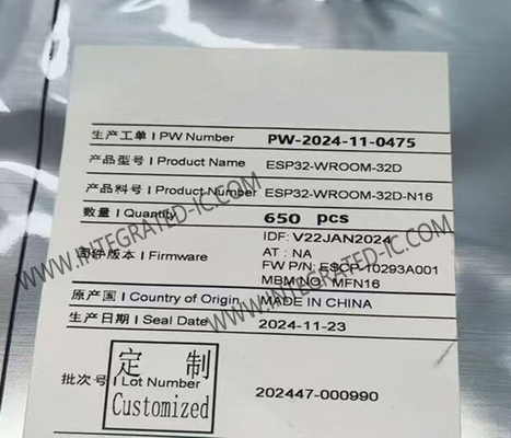 وحدة الاتصالات اللاسلكية متعددة البروتوكولات ESP32-WROOM-32D WiFi BT MCU Modules