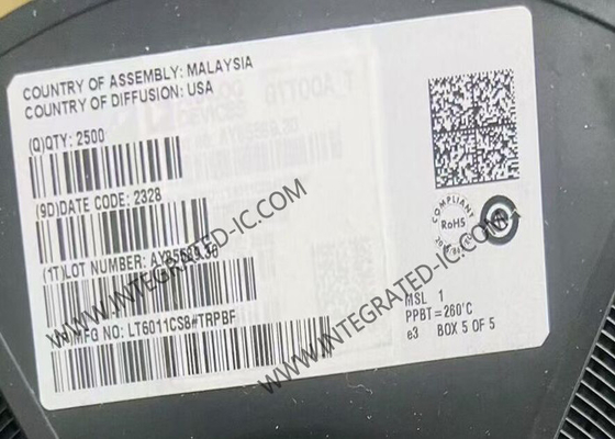 LT6011CS8 رقاقة الدوائر المتكاملة 135μA محرك تحديد الخروج من السكة الحديدية إلى السكة الحديدية مكبر تشغيلي