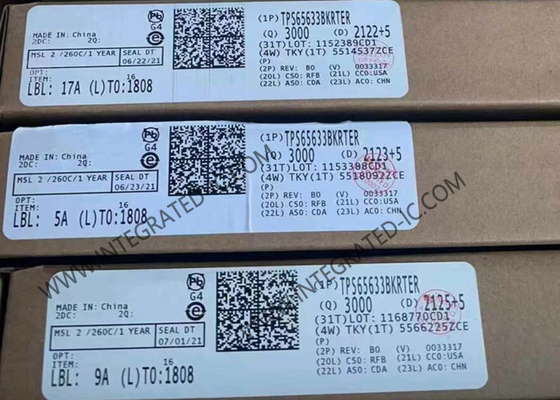 TPS65633BKRTER رقاقة الدوائر المتكاملة 4.5 فولت إلى 4.8 فولت تحويل VI العالي
