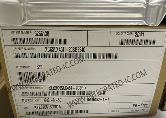 صفحة بوابة قابلة للبرمجة في الميدان XC6SLX45T-2CSG324C 2088 Kbit EBR Spartan-6 LXT المضمن صفحة بوابة قابلة للبرمجة في الميدان