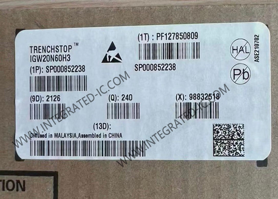 IGW20N60H3 رقاقة الدوائر المتكاملة السرعة العالية 600 فولت 20A ترانزستورات IGBT TO-247-3