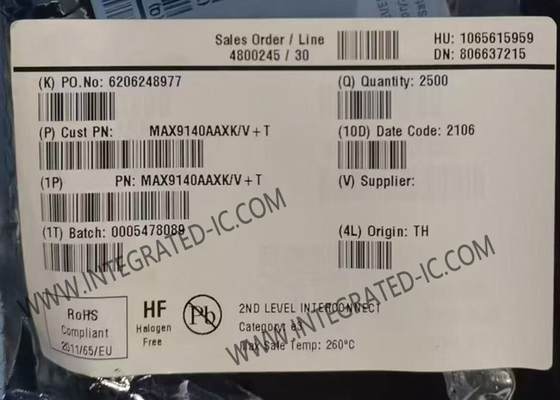 MAX9140AAXK رقاقة الدوائر المتكاملة 40ns مقارنات عالية السرعة القناة الواحدة SC-70-5