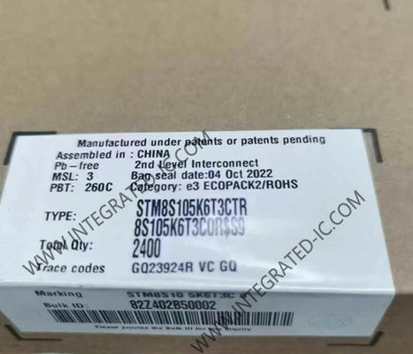 STM8S105K6T3CTR وحدة التحكم الدقيقة MCU 16MHz خط الوصول الرئيسي 8-بيت MCU