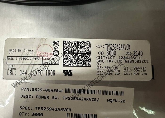 TPS25942ARVCR رقاقة الدوائر المتكاملة 5A فيوز إلكتروني WQFN-20 eFuse Power MUX