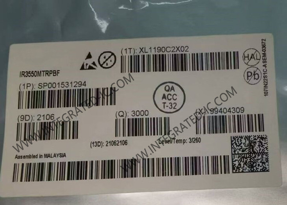 IR3550MTRPBF رقاقة الدوائر المتكاملة 60A PowIRstage المتكاملة PQFN-32 محركات البوابة