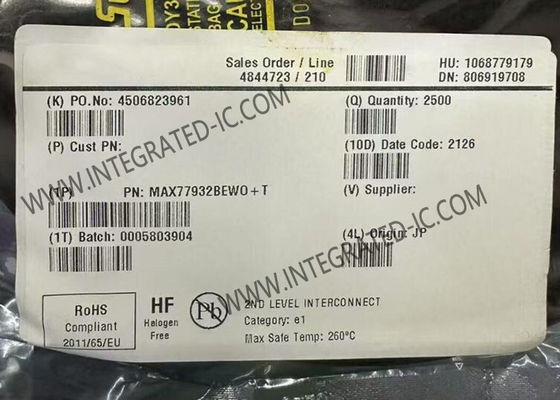 MAX77932BEWO رقاقة الدوائر المتكاملة 8A محول مكثف مزدوج المراحل