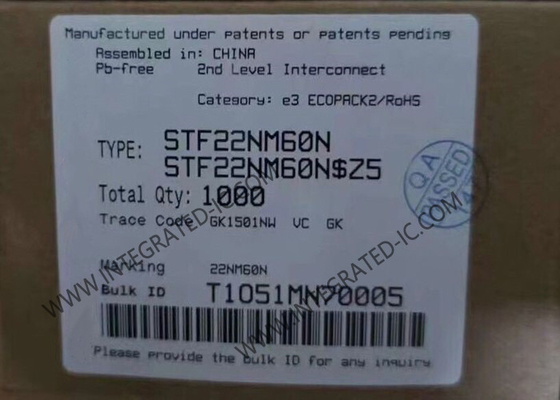 STF22NM60N رقاقة الدوائر المتكاملة 600 فولت MDmesh II N-Channel Power MOSFET Transistors