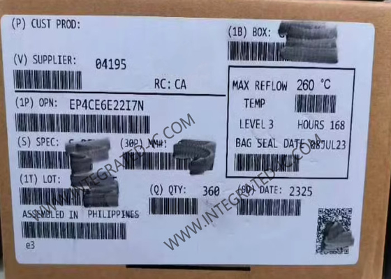 مجموعة بوابة قابلة للبرمجة في الميدان EP4CE6E22I7N Cyclone IV E FPGA IC LQFP144 FPGA Chip
