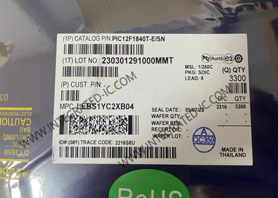 PIC12F1840T-E/SN وحدة التحكم الصغيرة MCU 7KB فلاش 32MHz وحدة التحكم الصغيرة مع تقنية XLP