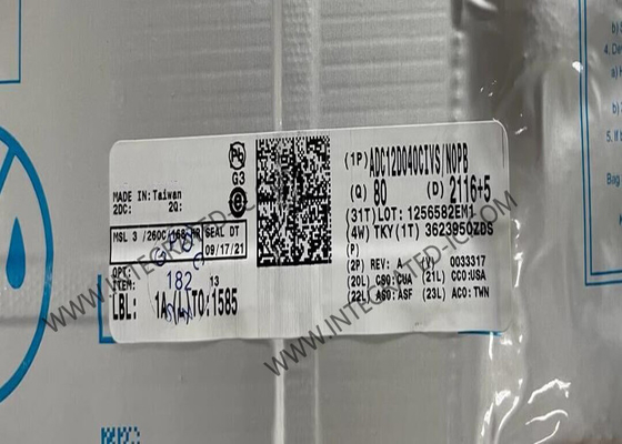 ADC12D040CIVS رقاقة الدوائر المتكاملة 12-بيت التناظرية إلى محول رقمية TQFP-64