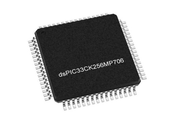 DSPIC33CK256MP706-E/PT وحدة التحكم الدقيقة MCU وحدة تحكم الإشارة الرقمية 100MHz وحدة تحكم إشارة واحدة
