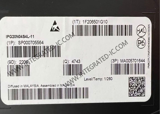 IPG20N04S4L-11 رقاقة الدوائر المتكاملة للسيارات OptiMOS TM-T2 عازل الطاقة مزدوج القناة N TDSON-8