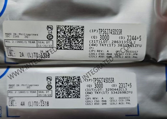 TPS62745DSSR الدائرة المتكاملة رقاقة خطوة إلى أسفل محول 300mA بوك التبديل المنظم IC