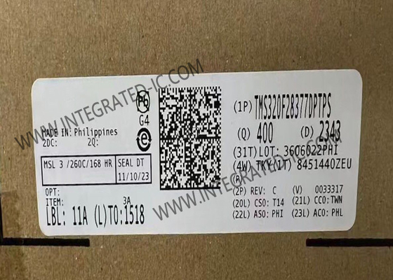 TMS320F28377DPTPS 32 بت ثنائي النواة 200 ميجا هرتز 1 ميجا بايت متحكم سلامة وظيفي IC