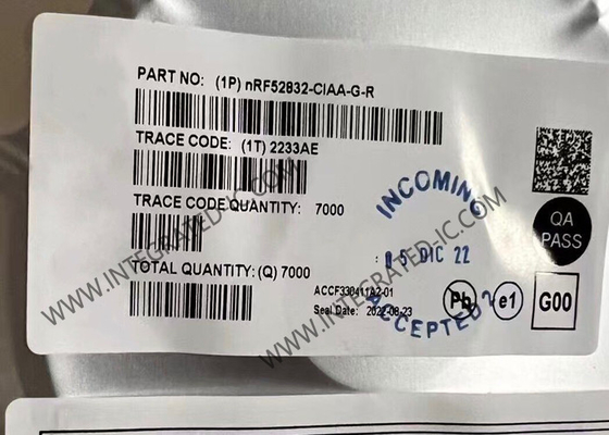 NRF52832-CIAA-G BT IC متعددة الاستخدامات BT 5.4 SoC WLCSP50 نظام بروتوكول متعدد على الشريحة