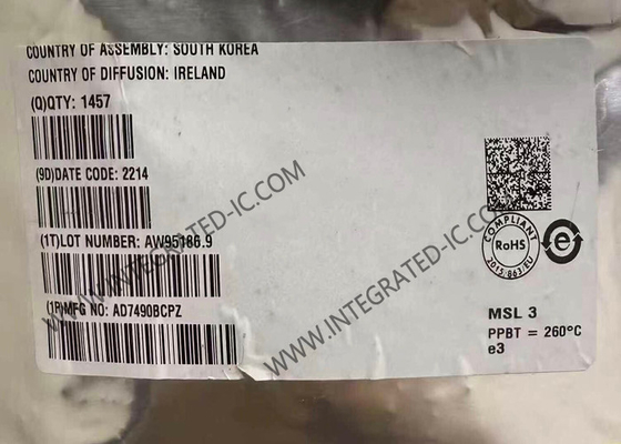 AD7490BCPZ رقاقة الدوائر المتكاملة 16-قناة 1MSPS 12-بيت المحولات التناظرية إلى الرقمية مع تسلسل