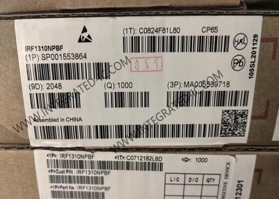 IRF1310NPBF رقاقة الدوائر المتكاملة 100 فولت HEXFET الطاقة MOSFET الترانزستور TO-220-3