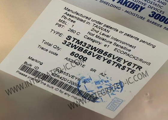 STM32WB55VEY6TR وحدة التحكم الدقيقة MCU 2Mbps بروتوكول متعدد لاسلكي 32Bit MCU WLCSP100