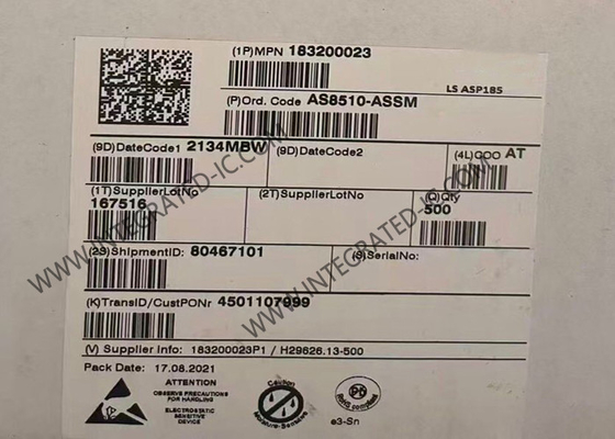 AS8510-ASSM رقاقة الدوائر المتكاملة 16 بت للحصول على البيانات الأمامية نهاية IC SSOP20