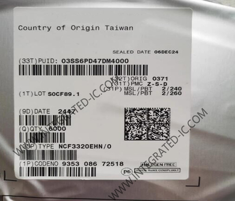 رقاقة الدوائر المتكاملة NCF3320EHN 13.56MHz قارئ سيارات بدون اتصال IC HVQFN-32