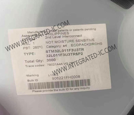 STM32L011F3U3TR 32 بت واحد النواة 32MHz ARM قشرة-M0+ وحدة التحكم الدقيقة IC