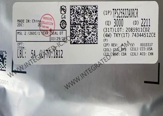 TPS2592ZADRCR رقاقة الدوائر المتكاملة eFuse IC VSON10 منظم الفيوز الإلكتروني
