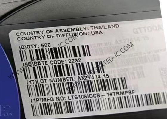 LT6108IDCB-1 رقاقة الدوائر المتكاملة مكبر الحركة الجانبية العالية مع مرجع ومقارنة